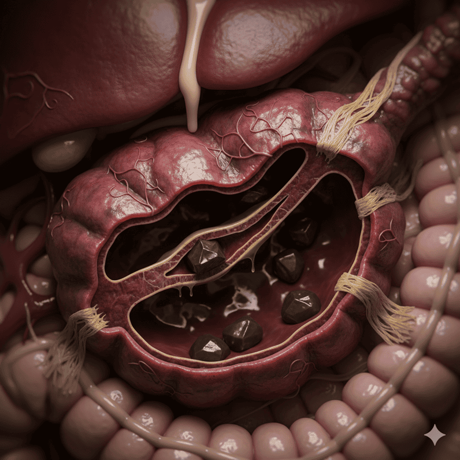 ضخیم شدن کیسه صفرا