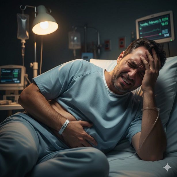 درد شکم به دلیل انسداد روده