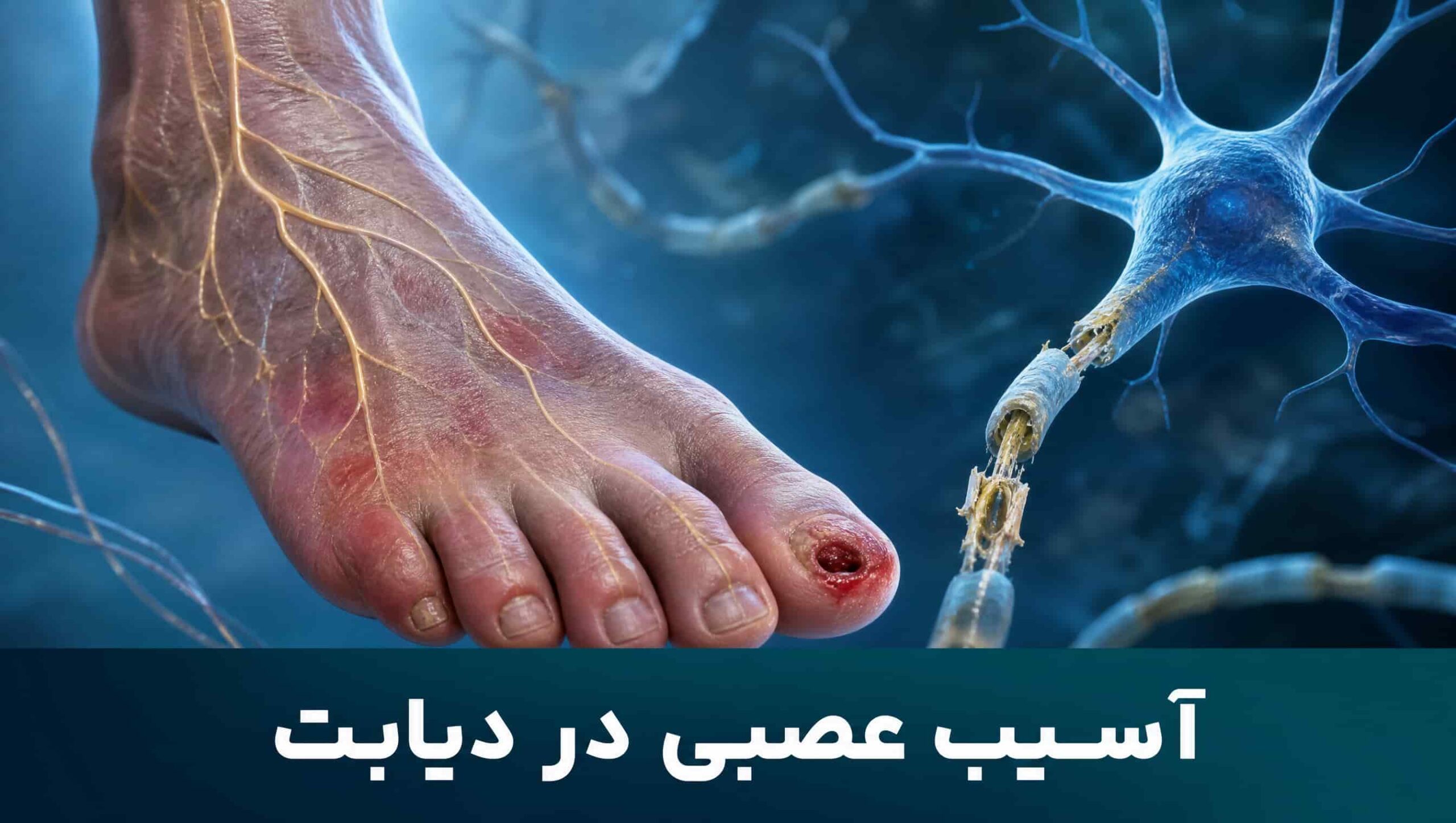 آسیب عصبی محیطی و نوروپاتی دیابتی به عنوان عامل ایجاد زخم پا