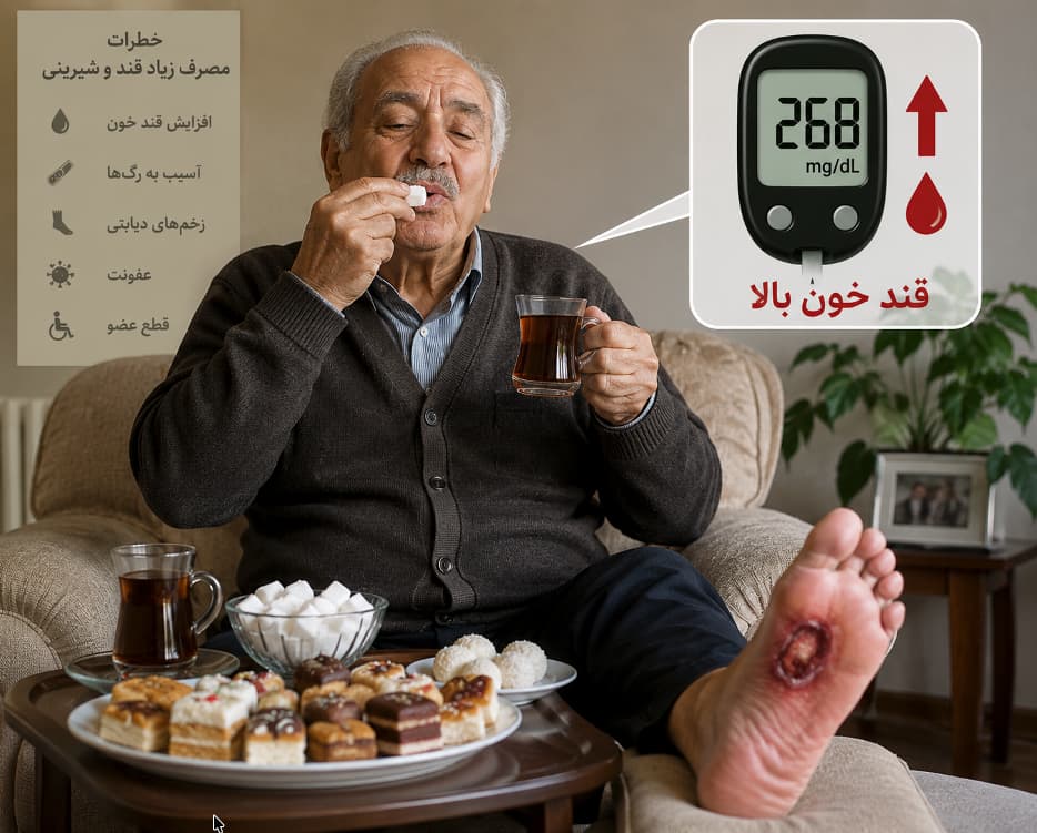 زخم پای دیابتی و علت دیر خوب شدن آن